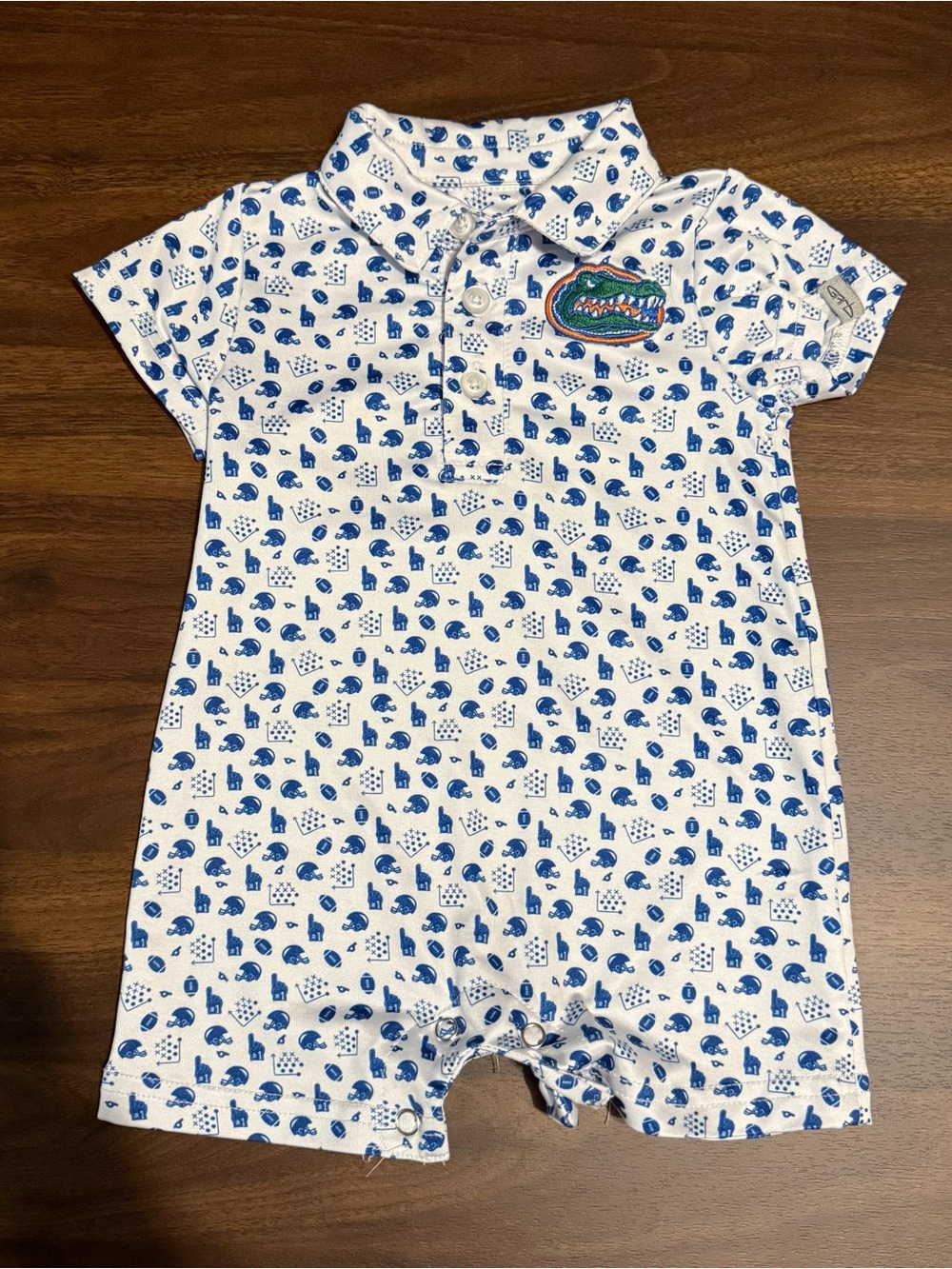 Baby boy Florida gators romper